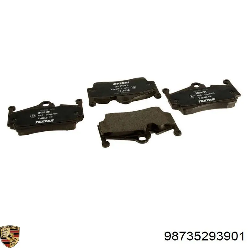 98735293901 Porsche Колодки гальмівні задні, дискові