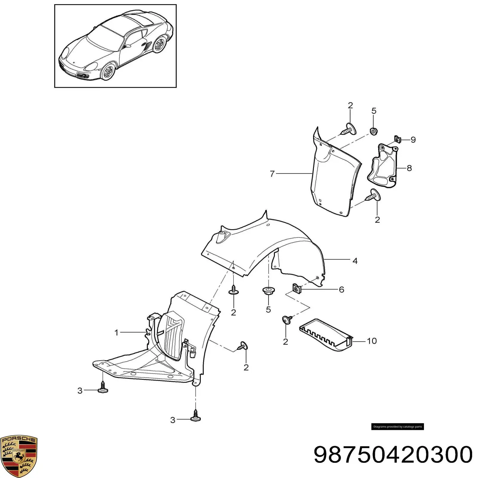  Porsche 98750420300 ціна, від 62.78 USD