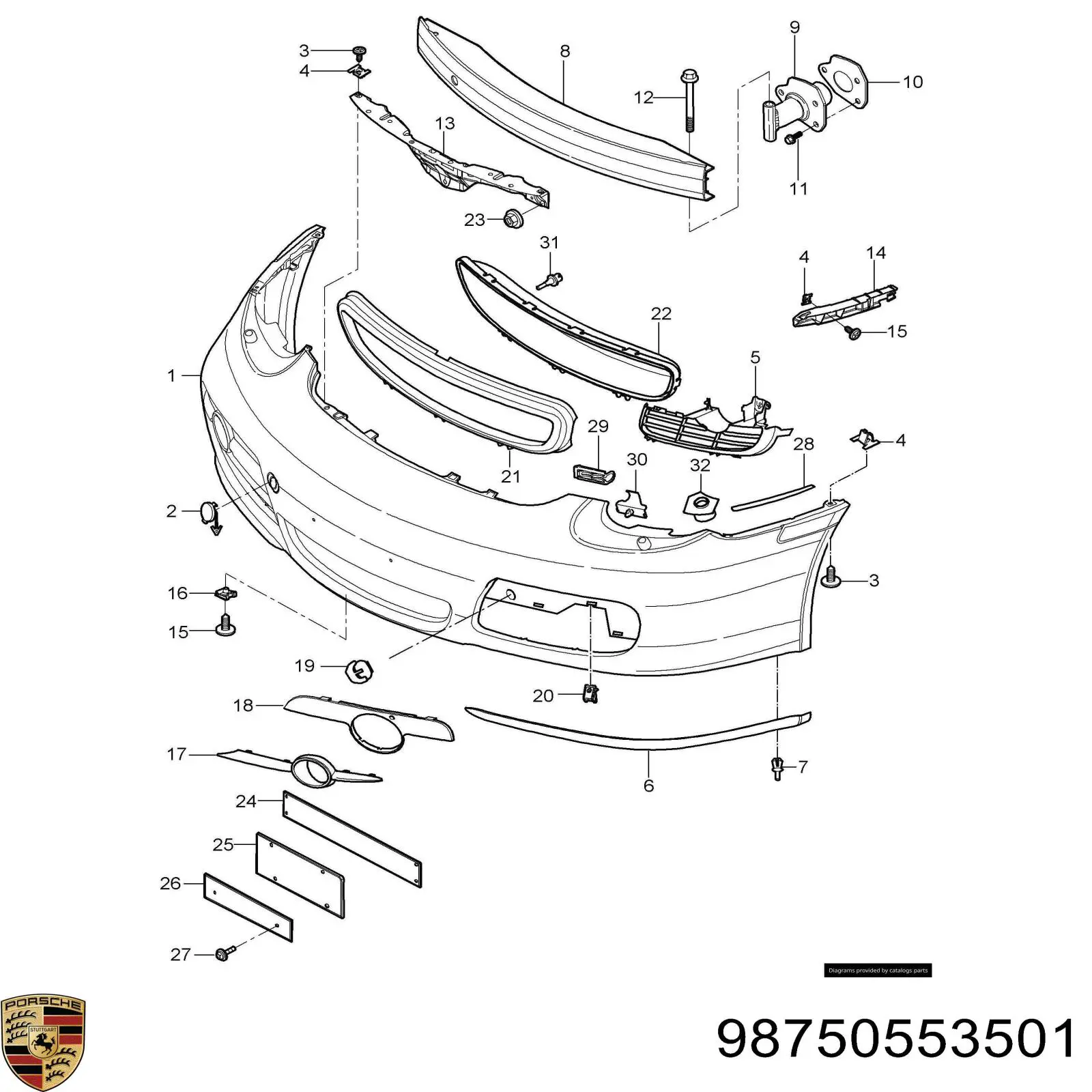  98750553501 Porsche