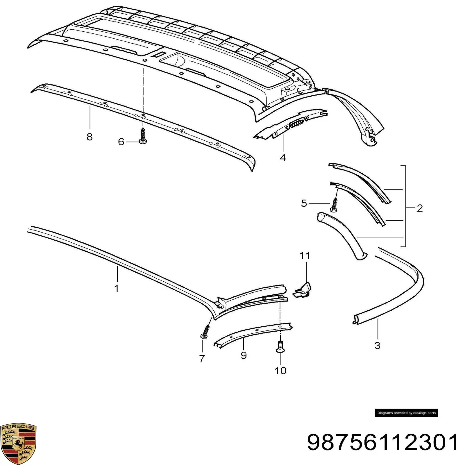 Купити 98756112301 Porsche 