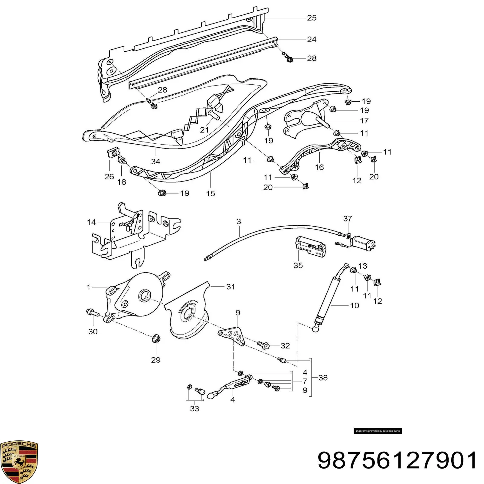 98756127901 Porsche Втулка шкворня