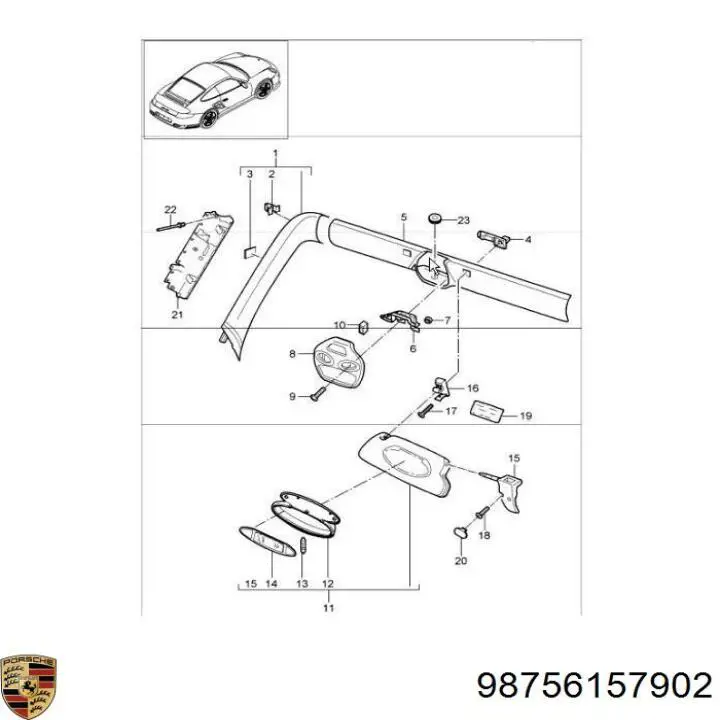  Porsche 98756157902 ціна, від 108.51 USD