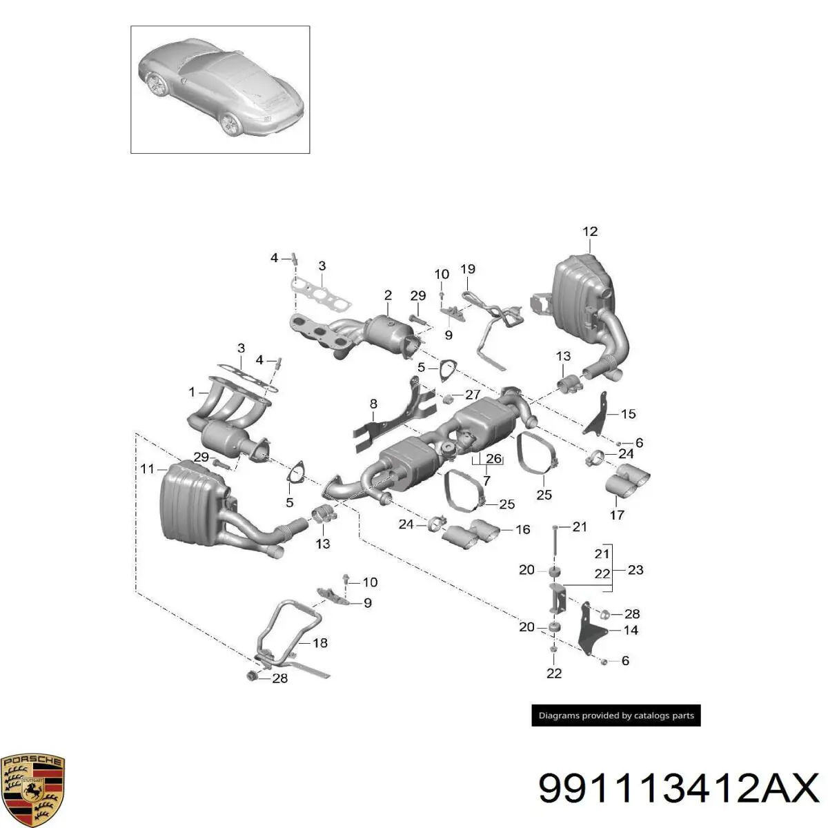 991113412AX Porsche 