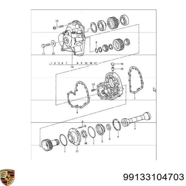 Купити 99133104703 Porsche 