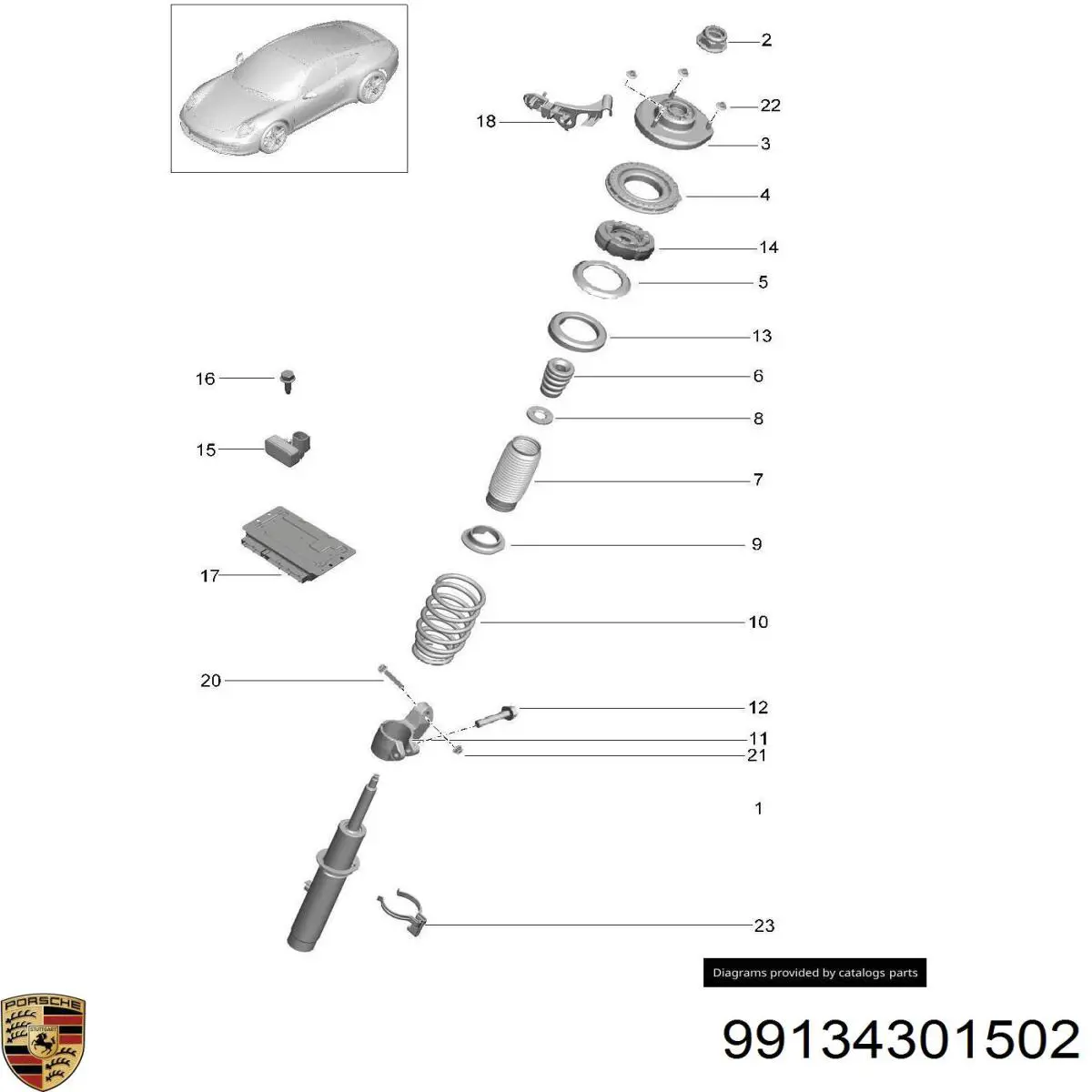99134301502 Porsche 