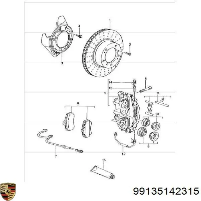  Porsche 99135142315 ціна, від 1842.49 USD