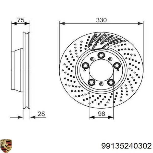  99135240302 Porsche