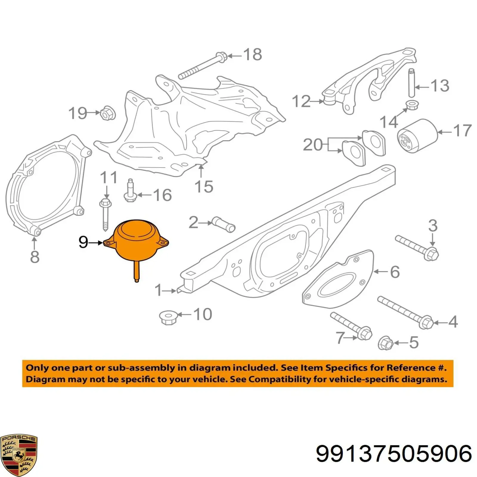 99137505907 Porsche 