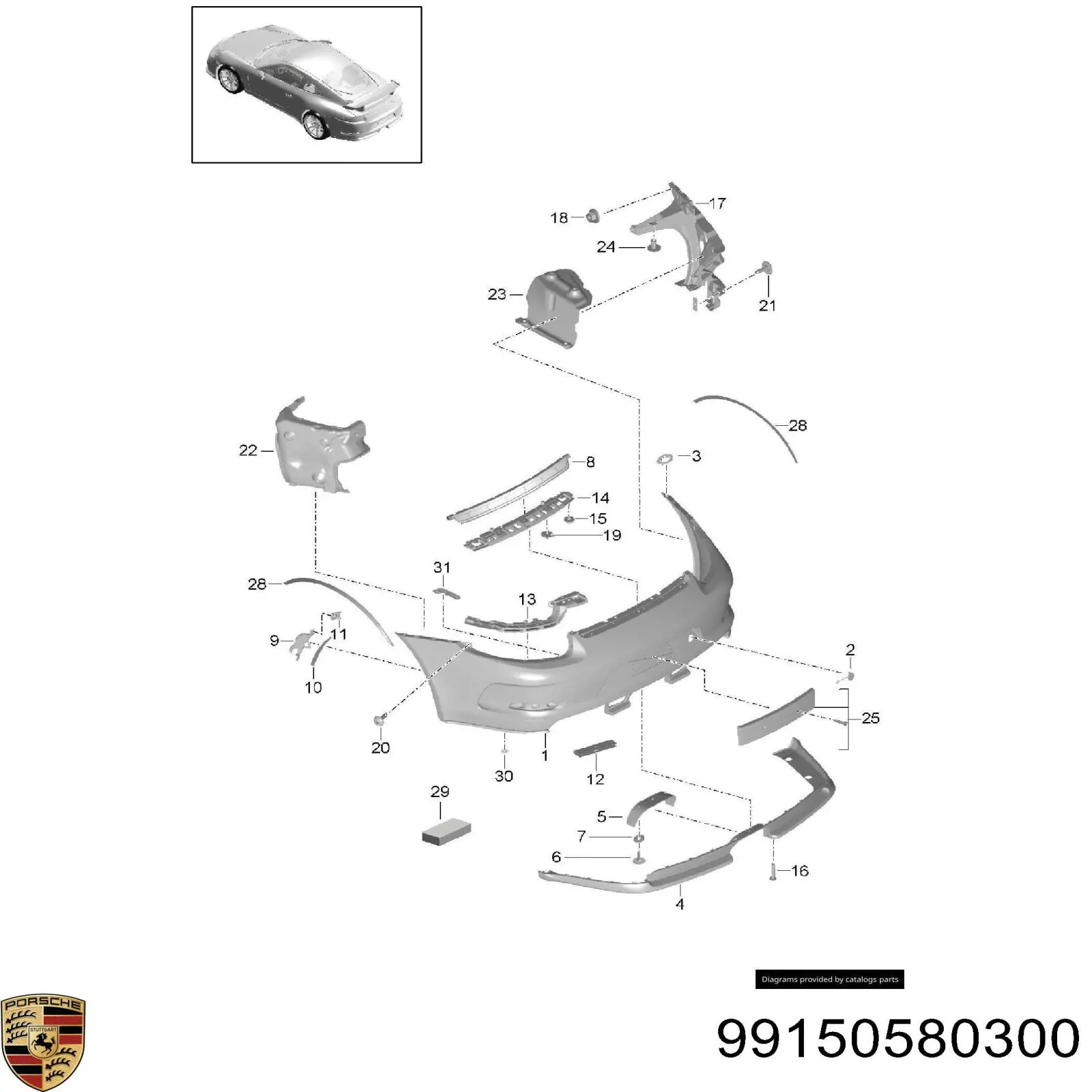 Купити 99150580300 Porsche 