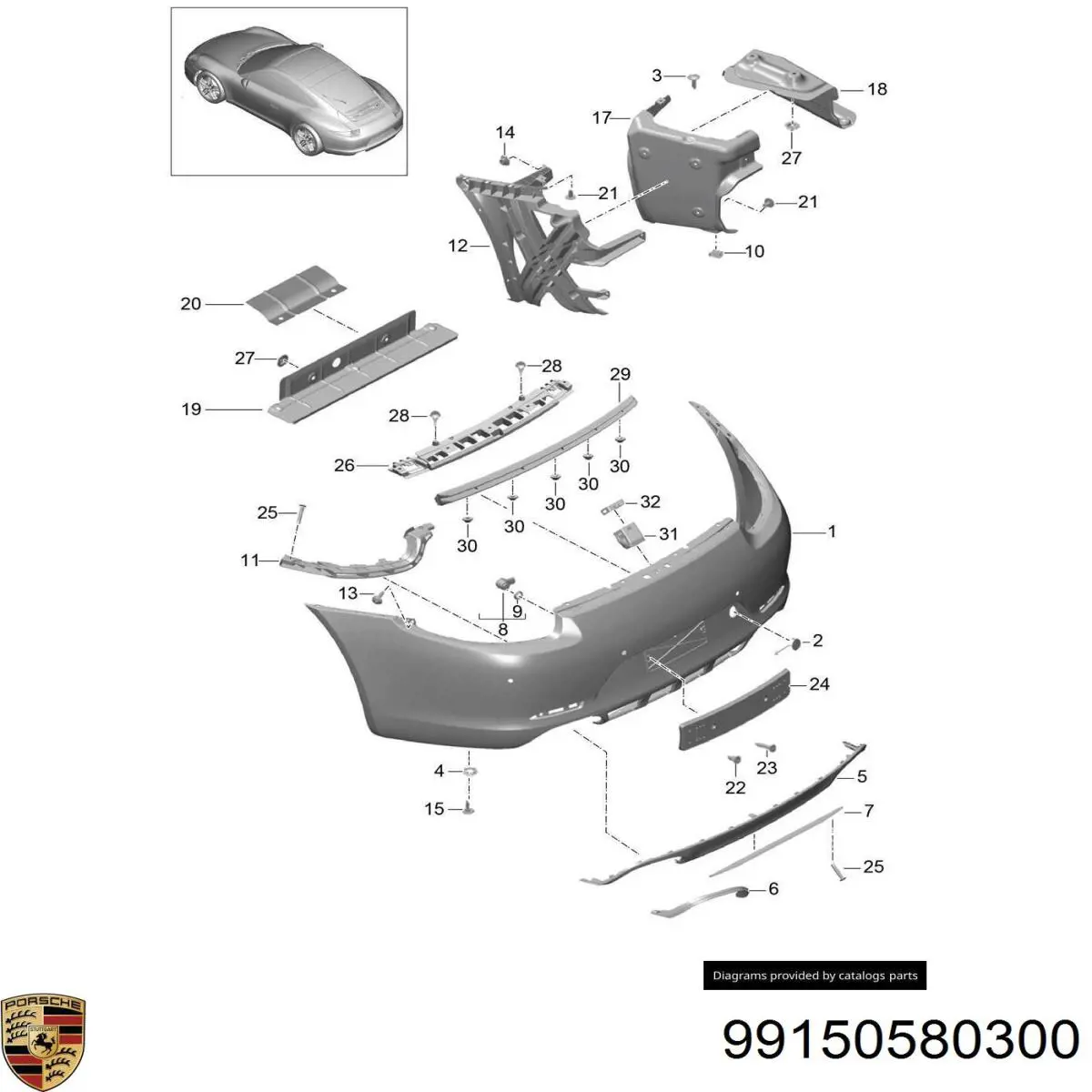 99150580300 Porsche 