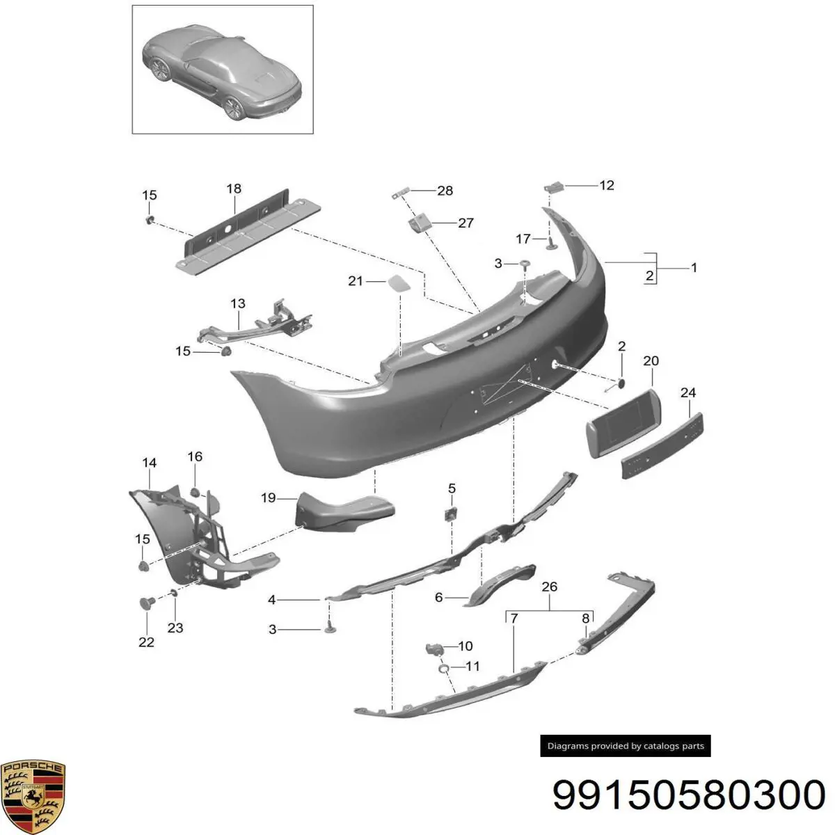  Porsche 99150580300 ціна, від 12.42 USD