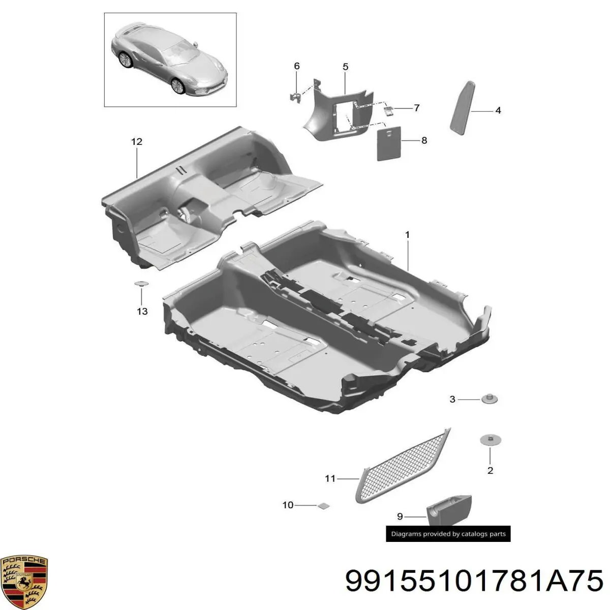 99155101781A75 Porsche 