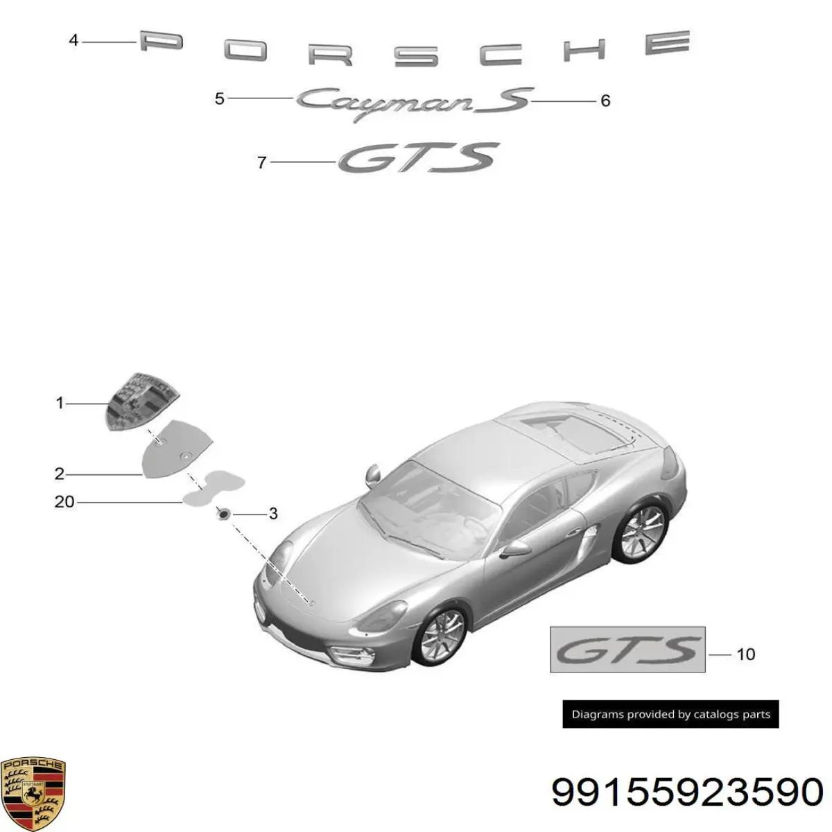  Porsche 99155923590 ціна, від 274.42 USD