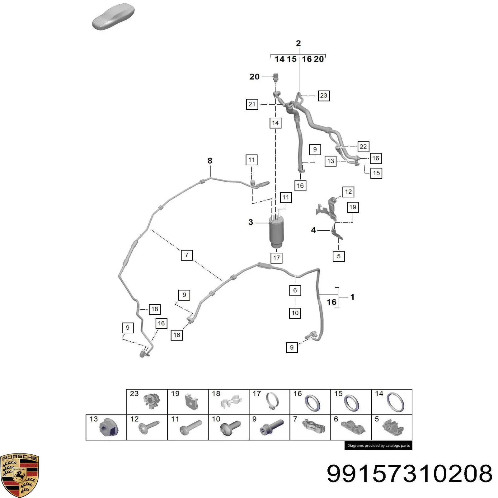 99157310208 Porsche 