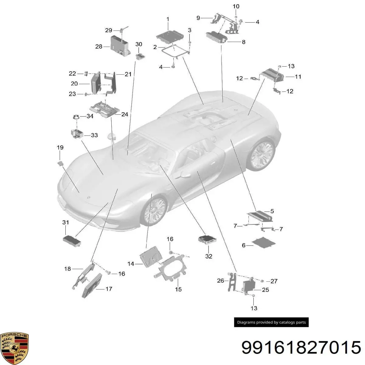 Купити 99161827015 Porsche 