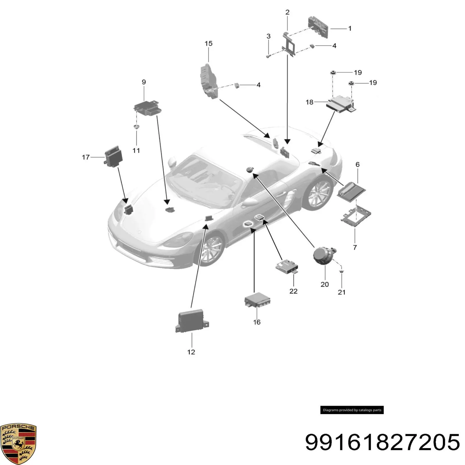  Porsche 99161827205 ціна, від 972.64 USD