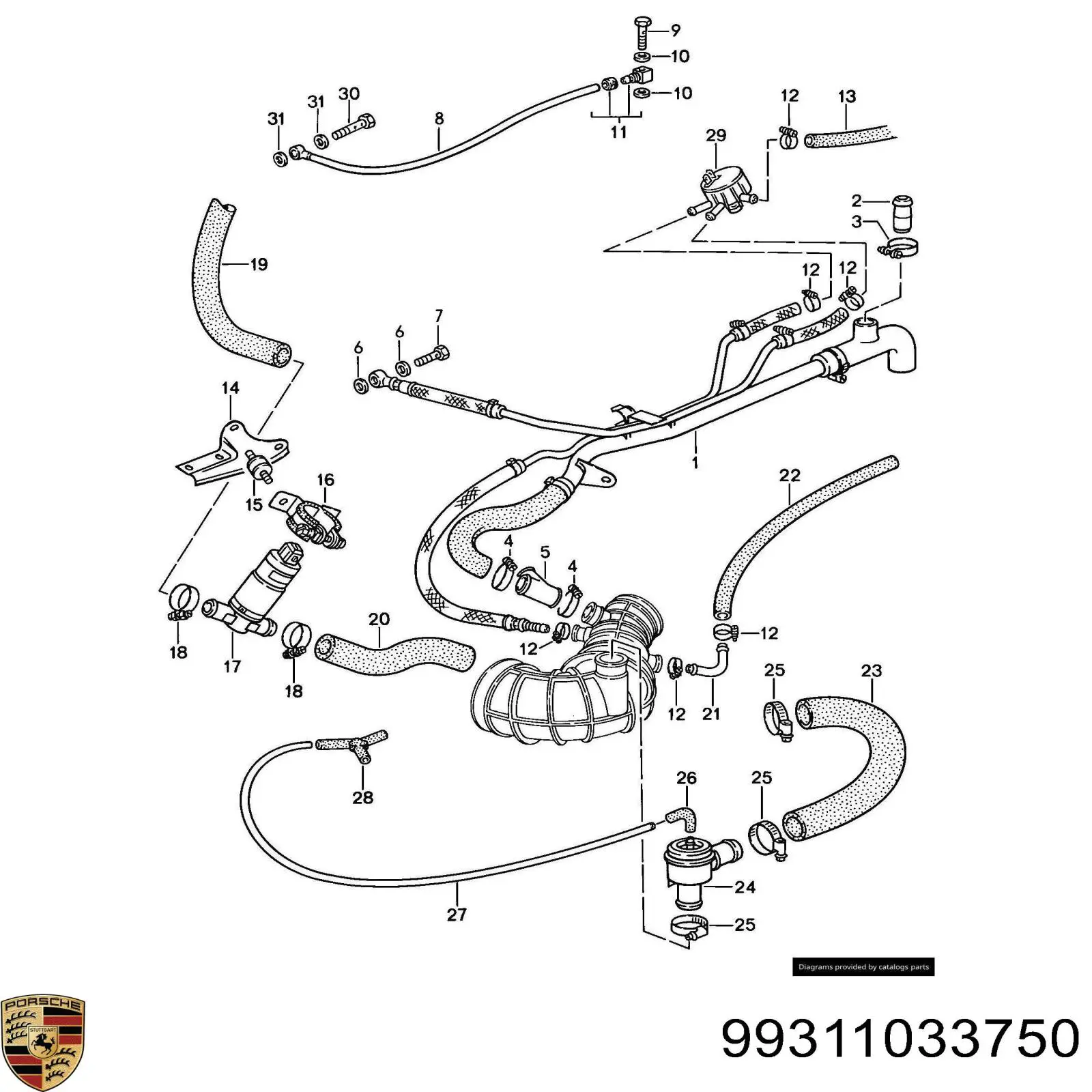 Пропускний клапан (байпас) надувочного повітря 0280142108 Bosch