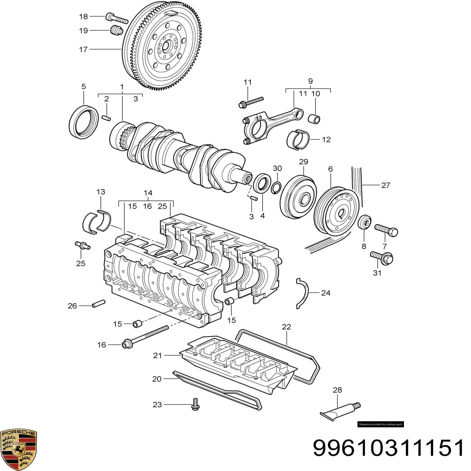  Porsche 99610311151 ціна, від 29.69 USD