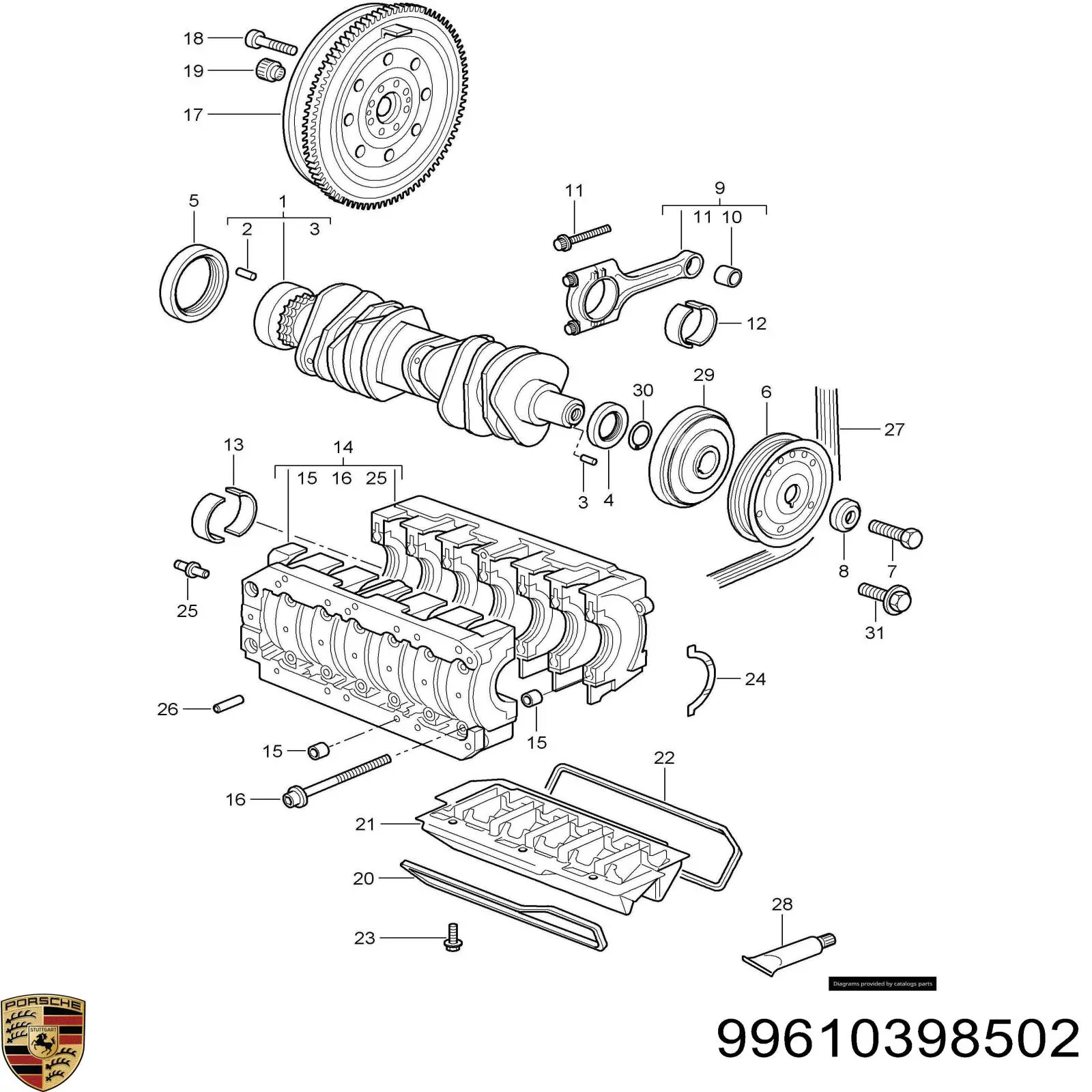 99610398502 Porsche 