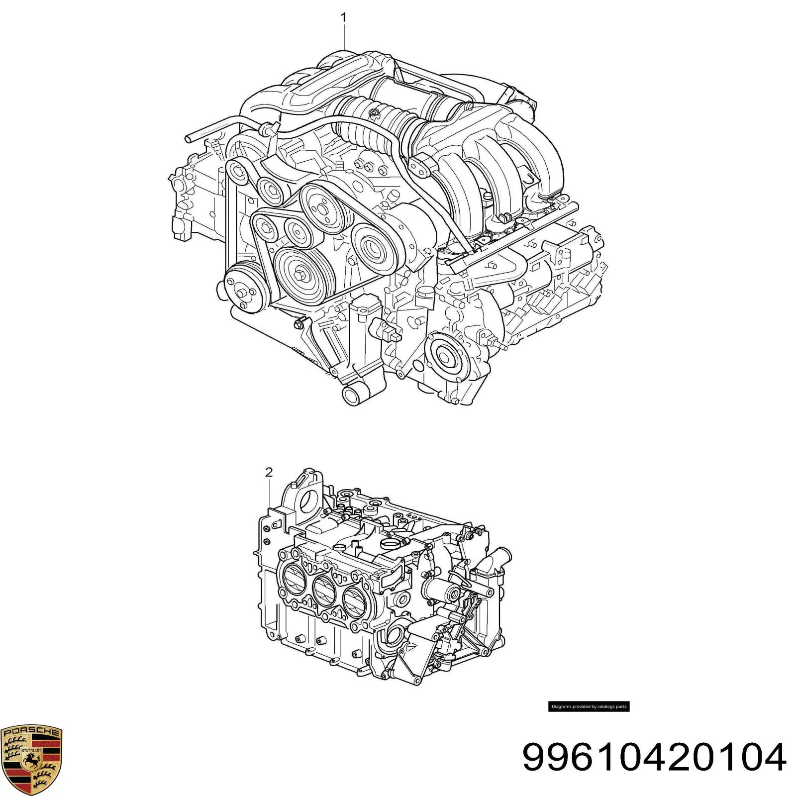 Прокладка ГБЦ 99610420104 Porsche