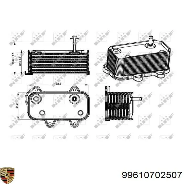 Купити CLC282000S Mahle Original Радіатор масляний (холодильник), під фільтром