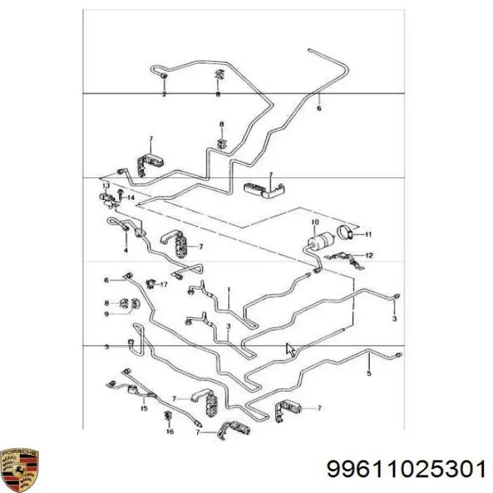 Купити 99611025301 VAG Фільтр-відстійник палива грубої очистки