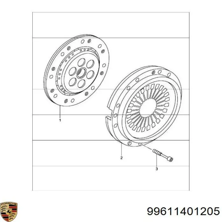 Купити 99611401205 Porsche Маховик із зубчастим ободом в зборі