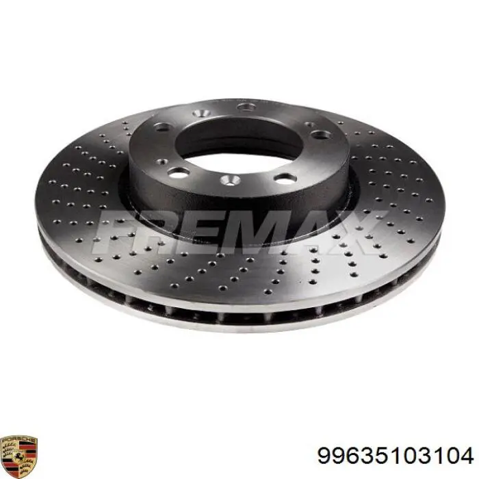 99635103104 Porsche Гальмо дискове переднє