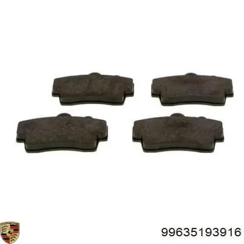 Купити 99635193916 Porsche Колодки гальмівні передні, дискові