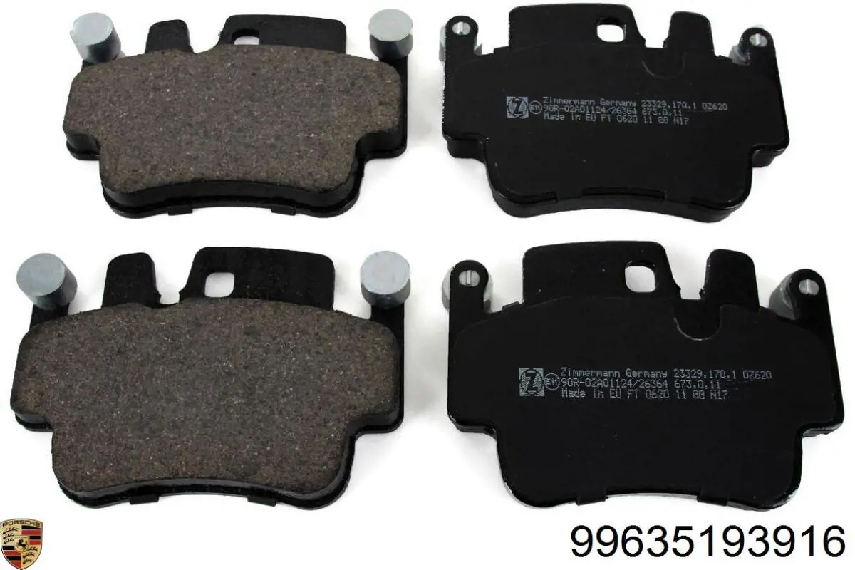 Гальмівні колодки Porsche 99635193916 ціна, від 53.17 USD