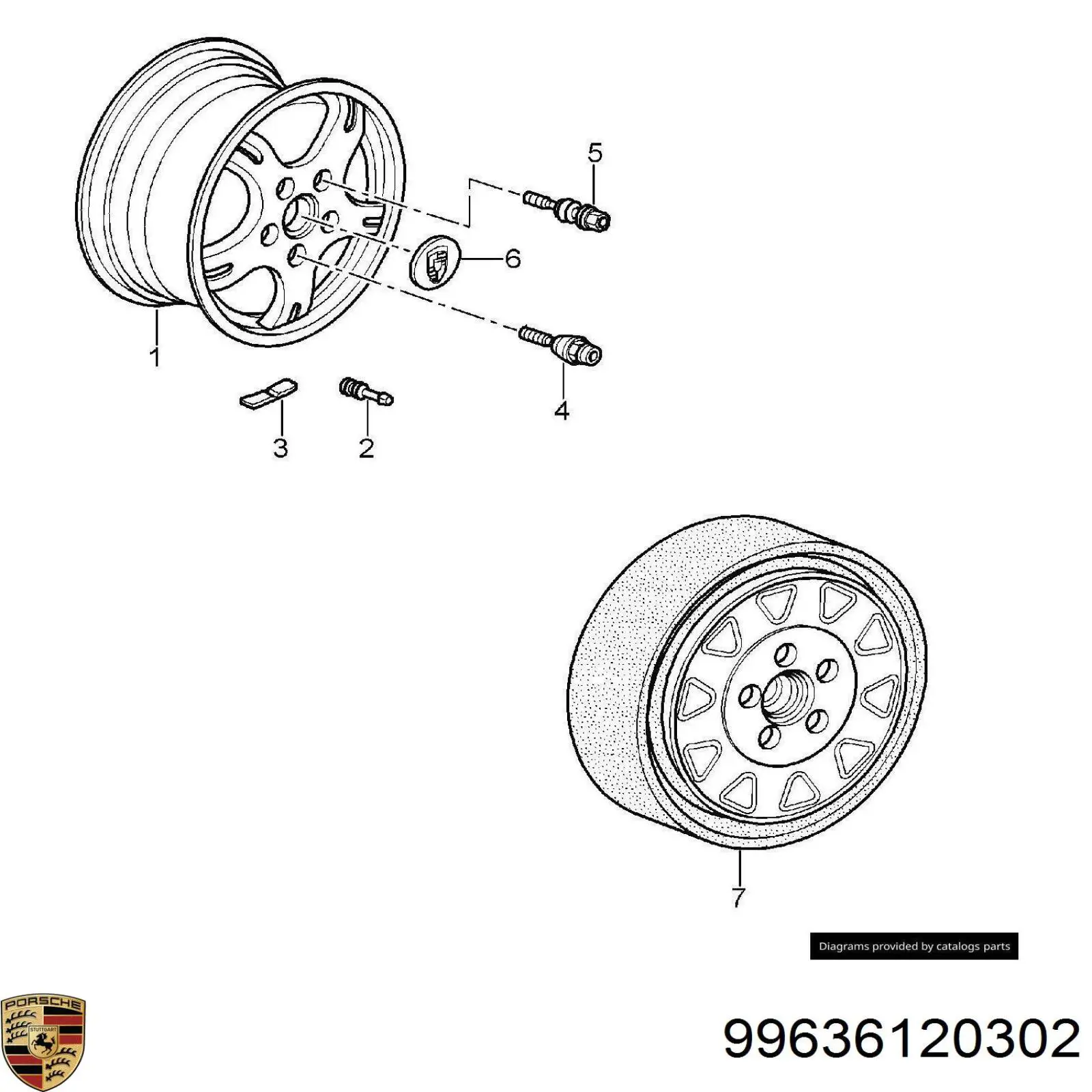 Колісний болт 99736120302 Porsche
