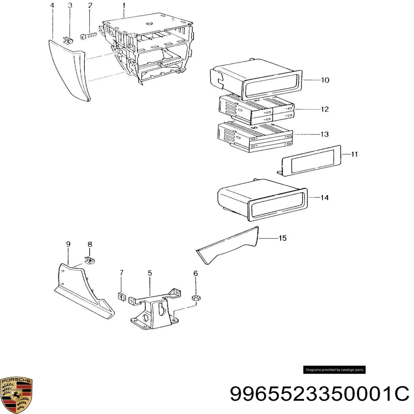 9965523350001C Porsche Попільничка