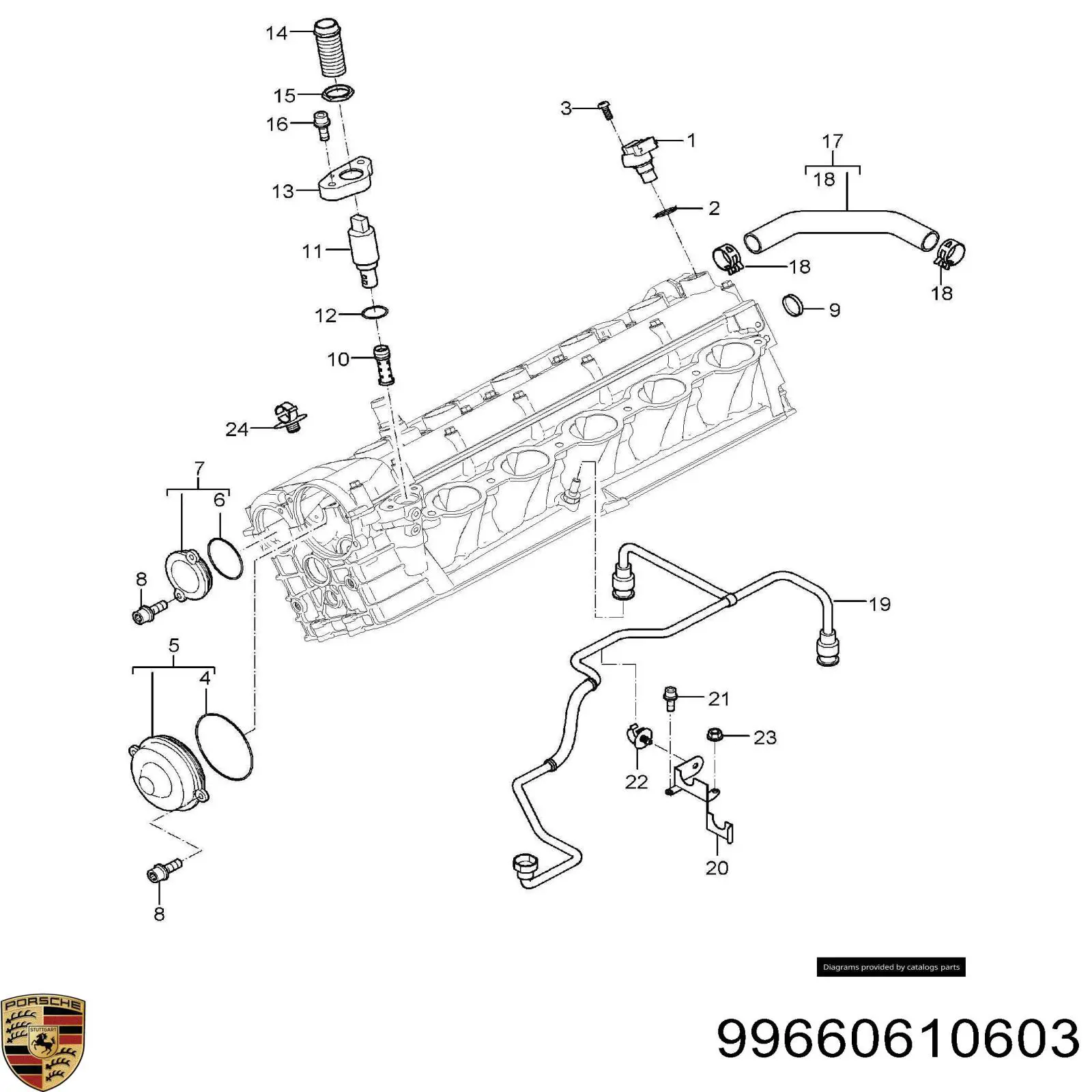 Датчик положення распредвалу Porsche 99660610603