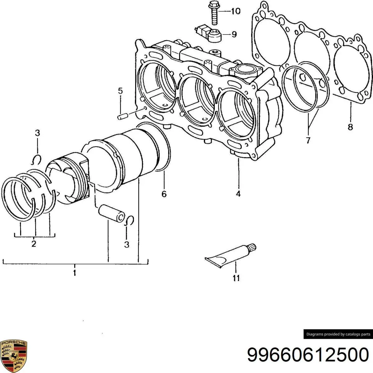 Датчик детонації Porsche 99660612500 ціна, від 10.98 USD