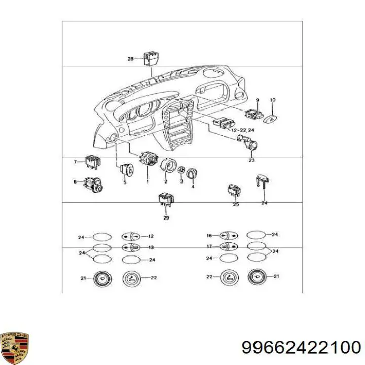  Porsche 99662422100 ціна, від 1360.99 USD