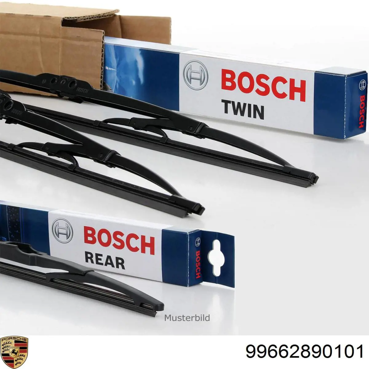 99662890101 Porsche Щітка склоочисника лобового скла, пасажирська