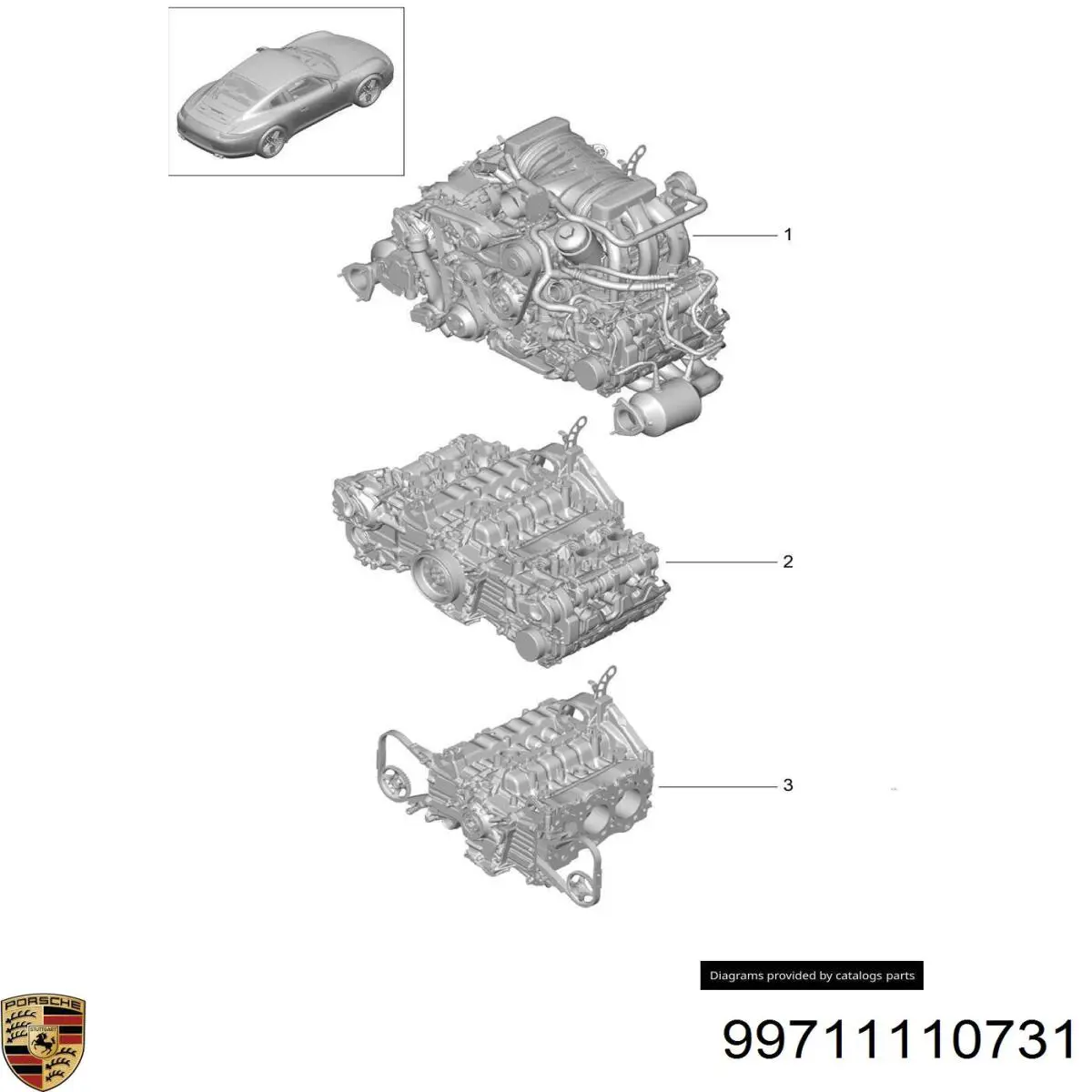  Прокладка колектора Porsche 911 