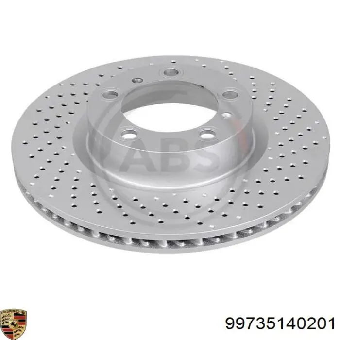 Диск переднього гальма Porsche 99735140201 ціна, від 94.58 USD