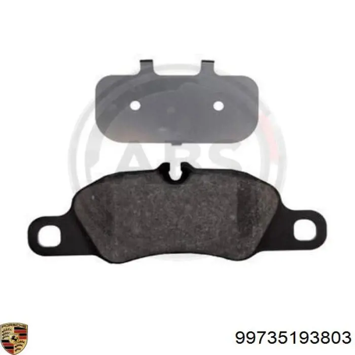 Гальмівні колодки Porsche 99735193803 ціна, від 61.40 USD