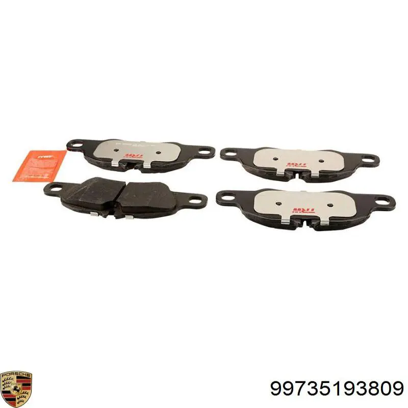 Купити 99735193809 Porsche Колодки гальмівні передні, дискові