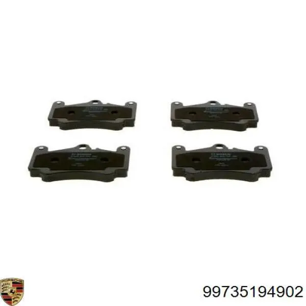 99735194902 Porsche Передні гальмівні колодки