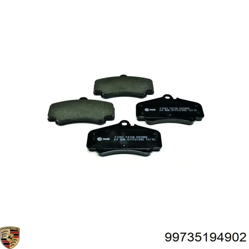 Гальмівні колодки Porsche 99735194902 ціна, від 67.17 USD