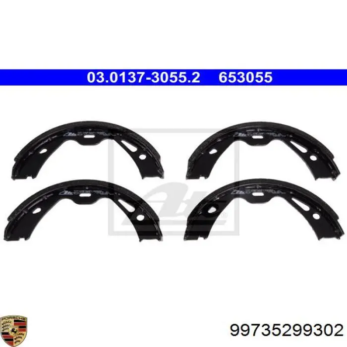 99735299301 Porsche Гальмівні колодки ручника