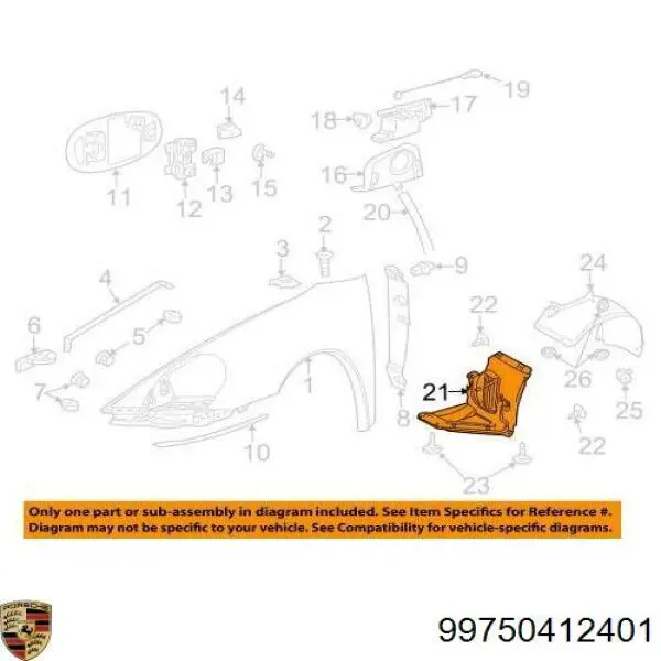 Купити 99750412401 Porsche 