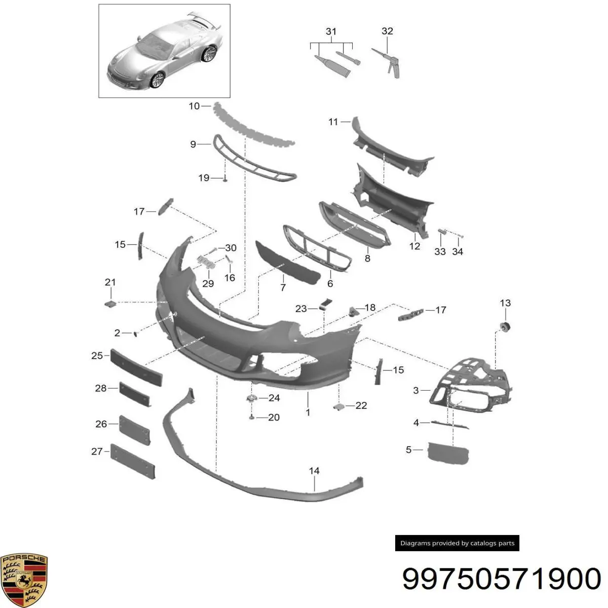 99750571900 Porsche 