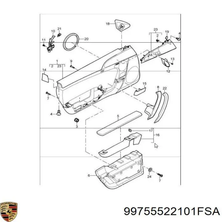  Porsche 99755522101FSA ціна, від 1084.06 USD