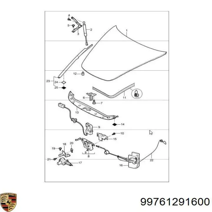 Купити 99761291600 Porsche 