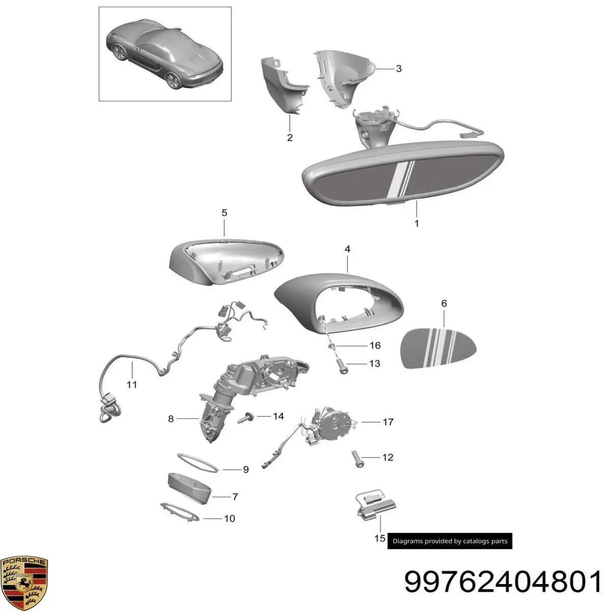  Porsche 99762404801 ціна, від 342.93 USD