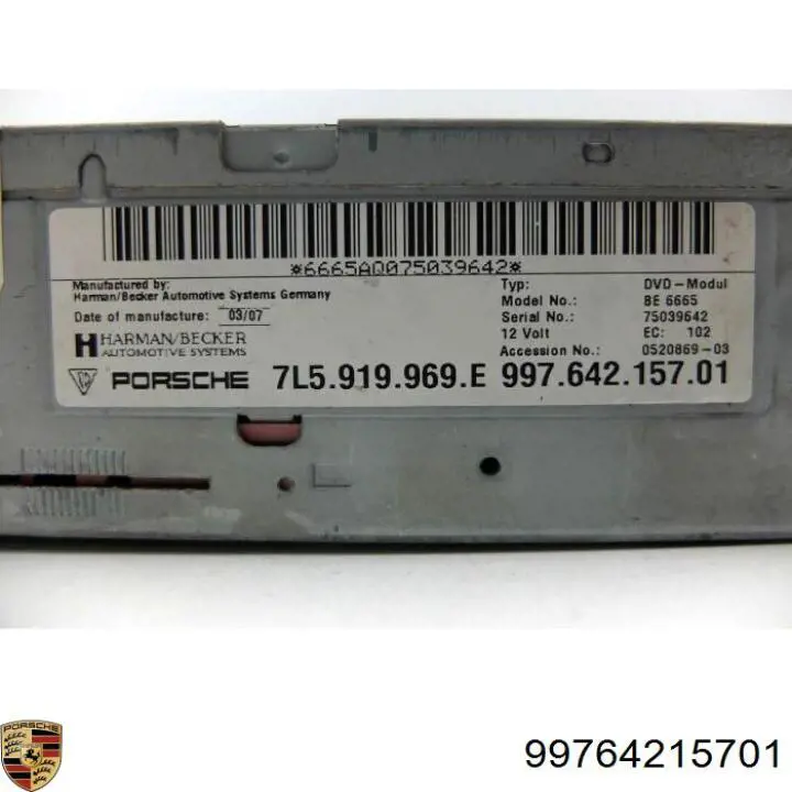 99764215701 Porsche 