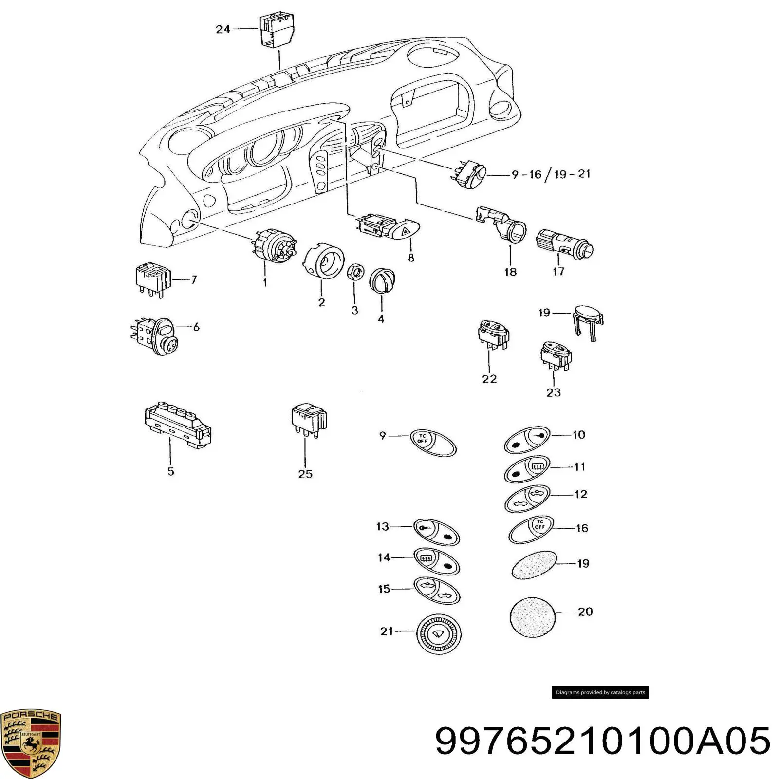  99765210100A05 Porsche